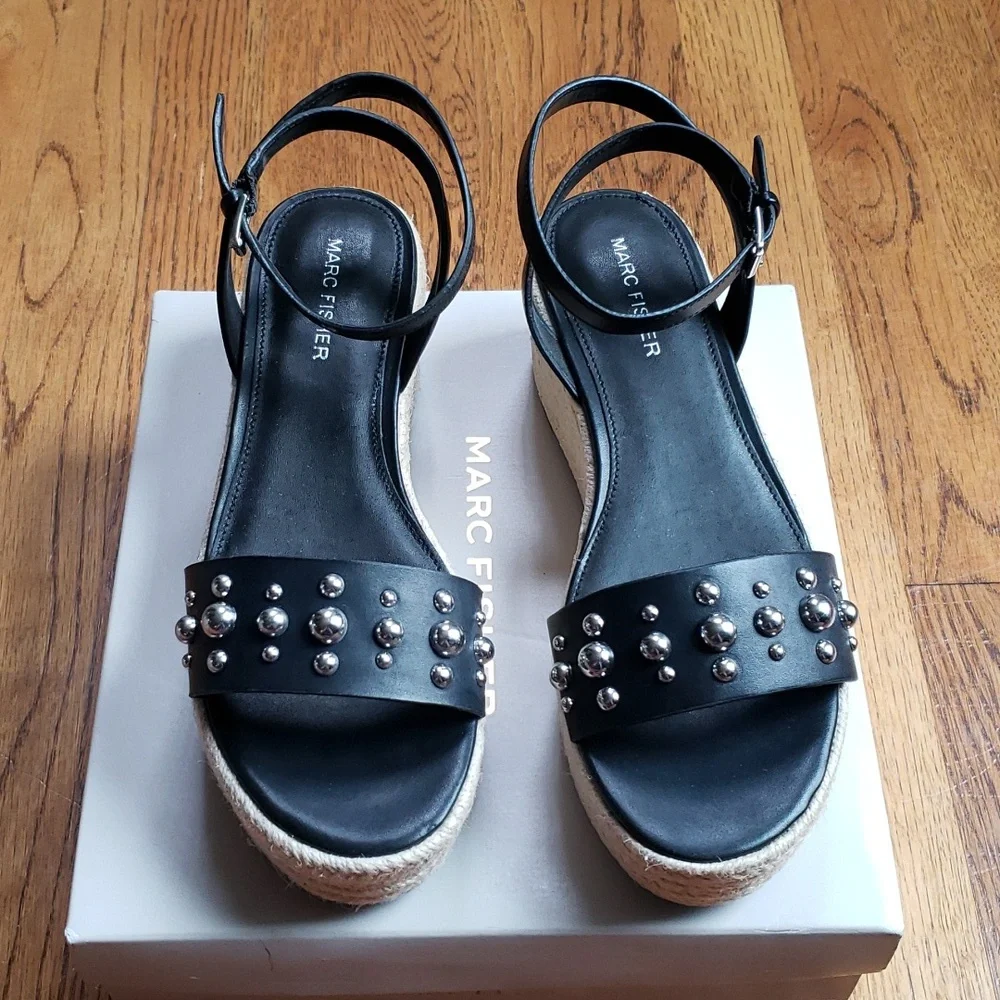 NIB Marc Fisher Joyce Espadrille Platform Sandal Women's Size 8